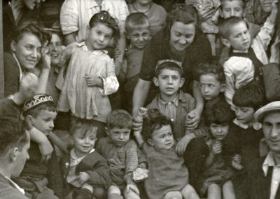The care of orphaned children became a top priority for JDC.  These Polish orphans came via Czechoslovakia to a transient camp in Vienna. After their immediate need for rest, food, clothing, and medical attention was addressed, orphans were sent to JDC children’s homes in France, Switzerland, England, and other countries when possible. Others were placed in separate children’s sections of the DP camps. Austria, c. 1946.