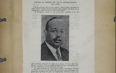 Rabbi Joseph Lookstein’s Postwar Mission to South America