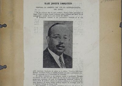 Rabbi Joseph Lookstein’s Postwar Mission to South America